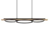 EGLO LED Pendelleuchte Boyal in Schwarz und Braun 3x 12,5W 3600lm