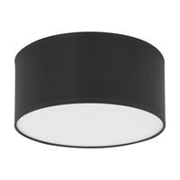 Euluna Plafondlamp Rondo, donkergrijs Ã 45cm