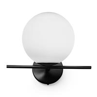 Sforzin Wandlamp Jugen, zwart/wit, 1-lamp