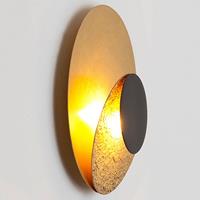 HollÃnder LED wandlamp La Bocca, goud-zwart