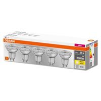 Osram LED BASE PAR16 35 (36°) BOX Warmweiß SMD Klar GU10 Spot 5er Pack