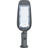 BES LED Led Straatlamp - Aigi Animo - 50w - Helder/koud Wit 6500k - Waterdicht Ip65 at Grijs - Aluminium