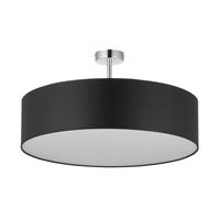 Euluna Plafondlamp Rondo met afstand, donkergrijs Ã 60cm