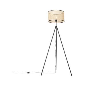 QAZQA Vloerlamp kata - Naturel - Landelijk - D 65cm