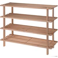 Houten Schoenenrek/schoenenstandaard 4-laags 77 X 26 X 65 Cm choenenrekken