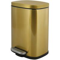 Spirella Pedaalemmer Venice - goud - 5 liter etaal 21 x H30 cm oft-close - toilet/badkamer - Pedaalemmers