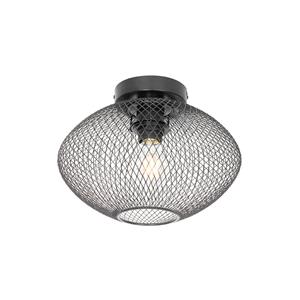 QAZQA Industrielle Deckenlampe schwarz - Molly