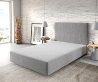 DELIFE Boxspringgestell Dream-Well 120x200 Mirkofaser Grau