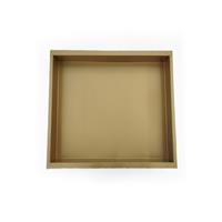 Aqua Splash Inbouwnis AQS 30x30x7 cm RVS Goud 