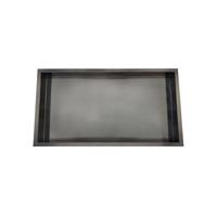 Aqua Splash Inbouwnis AQS 30x60x10 cm RVS Black Chrome 