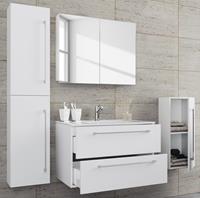 Pkline - Badinos BadmÃ¶bel-Sets A 80 cm Spiegelschrank WeiÃŸ 56-914923