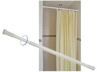 hi Duschvorhangstange ausziehbar 74 - 120 cm