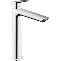 hansgrohe Waschtischarmatur "Logis", 24cm, Fine f&uuml;r Aufsatzwaschtische mit Zugstangen-Ablaufgarnitur, chrom