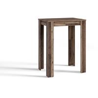 BYLIVING Bartisch Nele / Industrial-Look Küchentisch in Old Wood-Optik / Hoher Esstisch / 80 x 60, H 104 cm - 