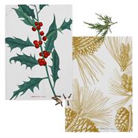 Happy Friday | Set van 2 theedoeken Mistletoe