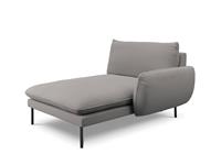 Cosmopolitan Design | Chaise longue Vienna Black rechts boucle