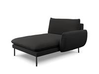 Cosmopolitan Design | Chaise longue Vienna Black rechts boucle