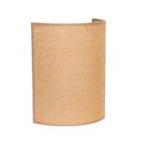 EULUNA Wandleuchte Jute, naturbraun, halbrund