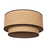 Euluna Plafondlamp Boho jute & black Ã45cm