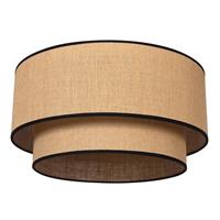 Euluna Plafondlamp Boho jute & black Ã60cm