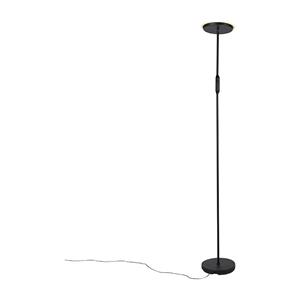 QAZQA LED Vloerlamp bumu - Zwart - Design - D 25.5cm