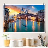 Klebefieber Poster Sunset in Venice