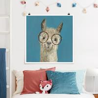 Klebefieber Poster Lama mit Brille I