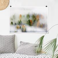 Klebefieber Poster Nebelwald im Herbst