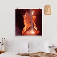 Klebefieber Poster Lichtschacht im Antelope Canyon