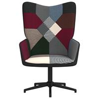 vidaXL Relaxstoel patchwork stof