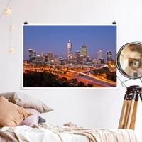 Klebefieber Poster Perth Skyline