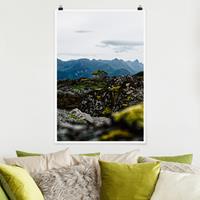 Klebefieber Poster Einsame Hütte in Norwegen