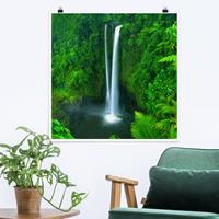 Klebefieber Poster Paradiesischer Wasserfall