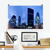 Klebefieber Poster London Hauptfinanzbezirk