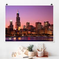 Klebefieber Poster Chicago Skyline