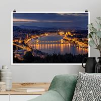 Klebefieber Poster Blick über Budapest