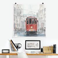 Klebefieber Poster Straßenbahn-Studie I