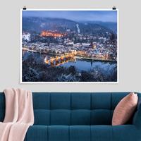 Klebefieber Poster Winterliches Heidelberg