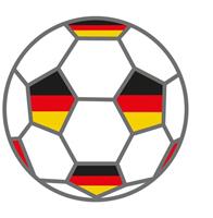 Wandtattoo Fußball + Deutschland Fahnen, (1 St.)