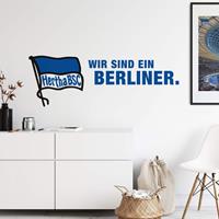 Wandtattoo Hertha BSC Logo Schriftzug, (1 St.)