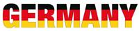 Wall-Art Wandfolie Voetbal Germany opschrift (1 stuk)