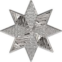 Wall-Art Wandfolie Metallic star silver