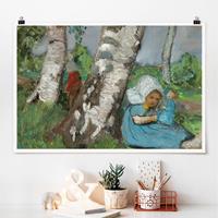 Klebefieber Poster Paula Modersohn-Becker - Kind mit Puppe