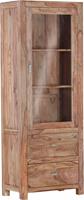 Gutmann Factory Vitrine Inka, aus massivem Sheesham Holz