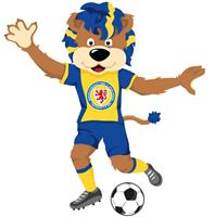 eintrachtbraunschweig Fußball Wandtattoo Eintracht Braunschweig Maskottchen Leo Löwe Aufkleber Wandbild selbstklebend 38x40cm - bunt