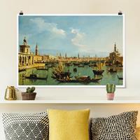 Klebefieber Poster Bernardo Bellotto - Bacino di San Marco Venedig
