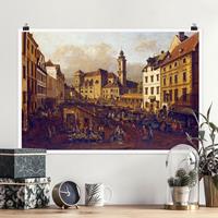 Klebefieber Poster Bernardo Bellotto - Die Freyung in Wien