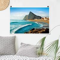 Klebefieber Poster Gibraltar am Meer