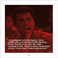 Pyramid Muhammad Ali iQuote Sick Kunstdruk 40x40cm