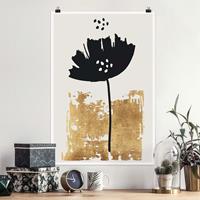 Klebefieber Poster Goldene Mohn Blume